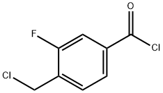 4-氯甲基3-氟苯甲酰氯 结构式