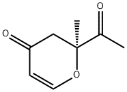4H-Pyran-4-one, 2-acetyl-2,3-dihydro-2-methyl-, (2S)- (9CI) 结构式