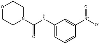 N-(3-硝基苯基)-4-吗啉甲酰胺 结构式