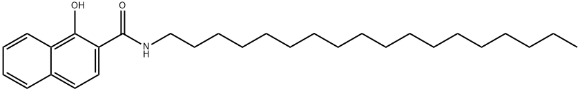 1-hydroxy-N-octadecylnaphthalene-2-carboxamide  结构式