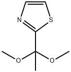 2-(1,1-DIMETHOXYETHYL)THIAZOLE 结构式