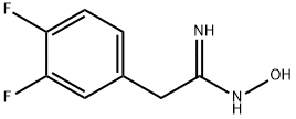 2-(3,4-DIFLUORO-PHENYL)-N-HYDROXY-ACETAMIDINE 结构式