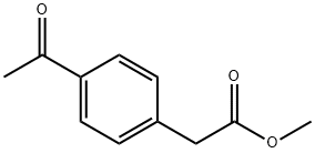 2-(4-乙酰苯基)乙酸甲酯 结构式
