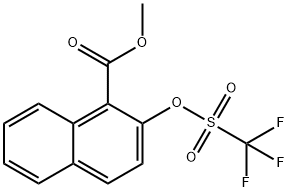 2-三氟甲磺酰氧-1-萘甲酯 结构式