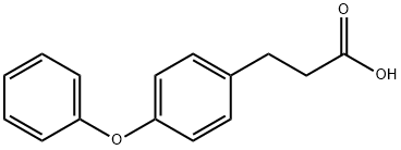 3 - (4 -苯氧基苯基)丙酸 结构式