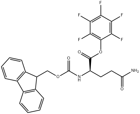 FMOC-D-谷氨酰胺五氟苯基酯 结构式