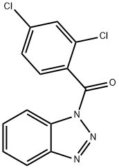 1-(2,4-DICHLOROBENZOYL)-1H-BENZOTRIAZOLE 结构式