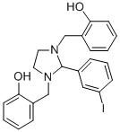 Imidazolidine, 1,3-bis(2-hydroxyphenyl)-2-(m-iodophenyl)- 结构式