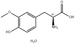 3 - O -甲基- L -多巴一水合物 结构式