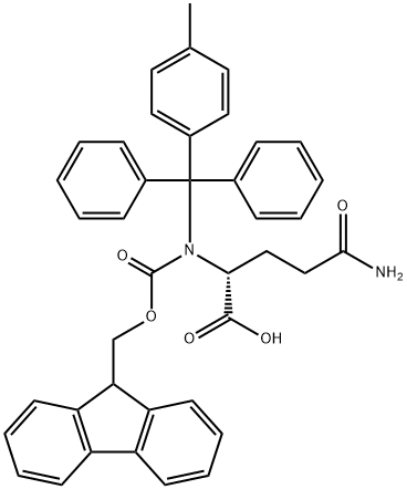 FMOC-N'-MTT-D-谷氨酰胺 结构式