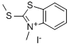 3-甲基-2-(甲硫基)苯并[D]噻唑-3-鎓碘化物 结构式