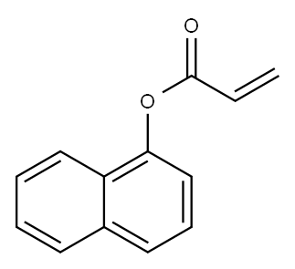 2-丙烯酸-1-萘酯 结构式