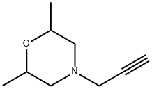 Morpholine,  2,6-dimethyl-4-(2-propynyl)-  (9CI) 结构式