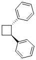 反式-1,2-二苯基环丁烷 结构式