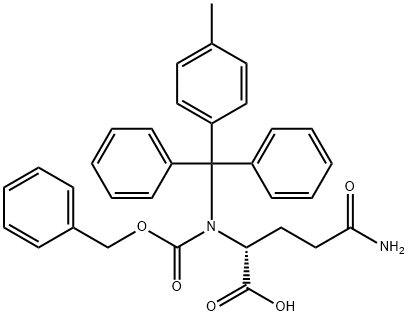 Z-D-GLN(MTT)-OH 结构式