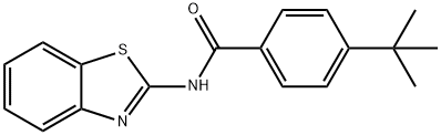 N-(1,3-benzothiazol-2-yl)-4-tert-butylbenzamide 结构式