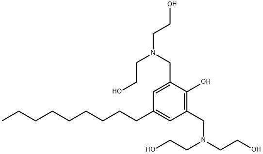 2,6-bis[[bis(2-hydroxyethyl)amino]methyl]-4-nonylphenol 结构式