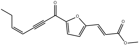 (E)-3-[5-[(Z)-1-Oxo-4-hepten-2-ynyl]furan-2-yl]propenoic acid methyl ester 结构式