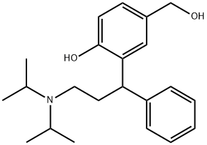 苯甲醇, 3-[3-[双(1-甲基乙基)氨基]-1-苯基丙基]-4-羟基- 结构式