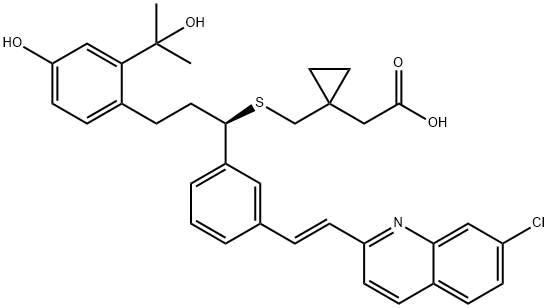 25-Hydroxy Montelukast 结构式