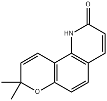 1,8-二氢-8,8-二甲基吡喃并[2,3]喹啉-2-酮 结构式