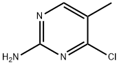 4-氯-5-甲基嘧啶-2-胺 结构式