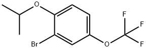 2-BROMO-1-ISOPROPOXY-4-(TRIFLUOROMETHOXY)BENZENE 结构式