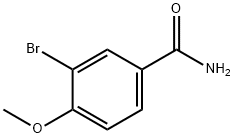 3-溴-4-甲氧基-苯甲酰胺 结构式