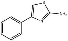 2-氨基-4-苯基噻唑 结构式