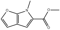 6H-Furo[2,3-b]pyrrole-5-carboxylic  acid,  6-methyl-,  methyl  ester 结构式