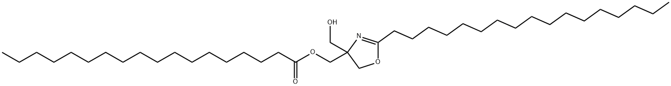 [2-heptadecyl-4,5-dihydro-4-(hydroxymethyl)oxazol-4-yl]methyl stearate  结构式