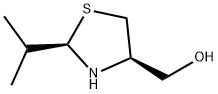 4-Thiazolidinemethanol,2-(1-methylethyl)-,(2R-cis)-(9CI) 结构式