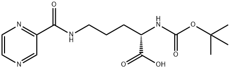 BOC-ORN(L羰基吡嗪)-OH 结构式