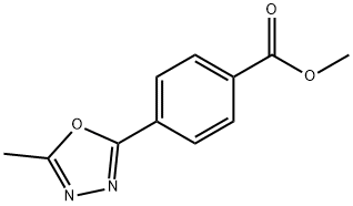 METHYL 4-(5-METHYL-1,3,4-OXADIAZOL-2-YL)BENZOATE 结构式