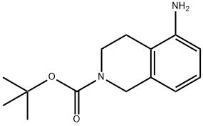 5-氨基-2-叔丁氧羰基-1,2,3,4-四氢异喹啉 结构式