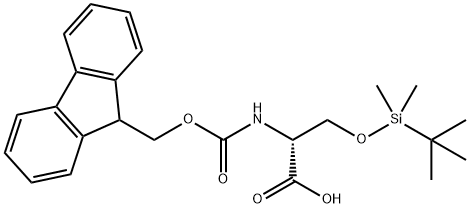 FMOC-D-SER(TBDMS)-OH 结构式