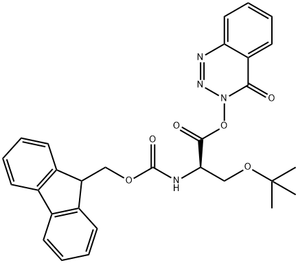 FMOC-D-SER(TBU)-ODHBT 结构式