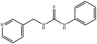1-PHENYL-3-(PYRIDIN-3-YLMETHYL)THIOUREA 结构式