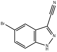 5-溴-1H-吲唑-3-甲腈 结构式
