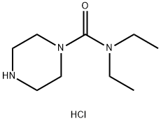 Piperazine-1-carboxylic acid diethylamidehydrochloride 结构式