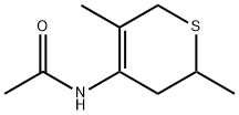 Acetamide,  N-(3,6-dihydro-2,5-dimethyl-2H-thiopyran-4-yl)- 结构式