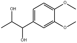 1-(3,4-二甲氧基苯基)丙烷-1,2-二醇 结构式