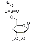 2,3-二甲基 - 环糊精-6-硫酸氢盐,钠盐 结构式