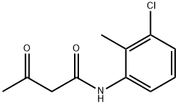 N-(3-氯-2-甲基苯基)-3-氧代丁酰胺 结构式