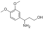 3-氨基-3-(3,4-二甲氧苯基)丙-1-醇 结构式