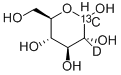 D-葡萄糖-1-13C-2-C-D 结构式