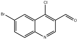 6-溴-4-氯喹啉-3-甲醛 结构式