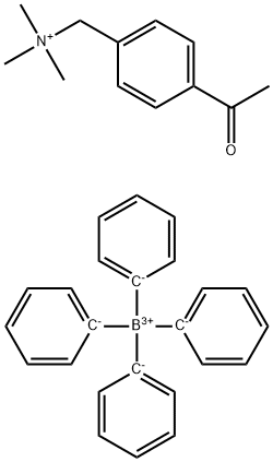 N-(4-ACETYLBENZYL)-N,N,N-TRIMETHYL AMMONIUM TETRAPHENYLBORATE 结构式