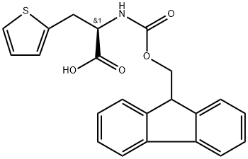 (R)-N-FMOC-D-2-噻吩基丙氨酸 结构式
