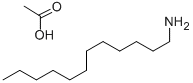 1-十二烷胺乙酸盐 结构式